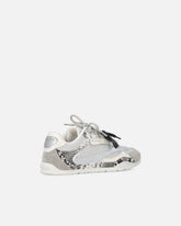 Sneakers stampa pitone con lacci doppi - | Pinko