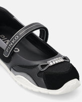 Αθλητικές μπαλαρίνες με διαφορετικά τμήματα και λογότυπο PINKO - | Pinko