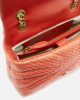 Mini borsa a tracolla Love Bag Puff in rafia con catena -  | Pinko