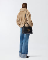 Borsa a mano grande Lady Love Bag Puff Chevron -  | Pinko