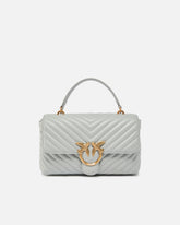 Bolso de mano mediano Love Bag Puff Chevron en napa -  | Pinko