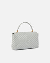 Bolso de mano mediano Love Bag Puff Chevron en napa -  | Pinko