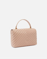 Borsa a mano media Love Bag Puff Chevron in nappa -  | Pinko