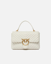 Medium handbag Love Bag Puff Chevron in nappa leather -  | Pinko