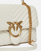 Medium handbag Love Bag Puff Chevron in nappa leather -  | Pinko
