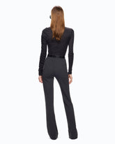 Flared ponte-knit trousers -  | Pinko