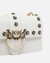 Borsetta a tracolla Love Bag con borchie madreperla PINKO Galleria -  | Pinko