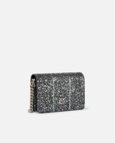 Mini borsa a tracolla Love Bag in rettile con lamina PINKO Galleria -  | Pinko