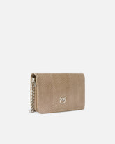 Borsetta a tracolla Mini Love Bag in rettile lucido PINKO Galleria -  | Pinko