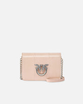 Borsetta a tracolla Mini Love Bag in rettile lucido PINKO Galleria -  | Pinko