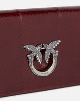 Borsetta a tracolla Mini Love Bag in rettile lucido PINKO Galleria -  | Pinko