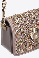 Micro Love Bag Click full strass PINKO Galleria -  | Pinko