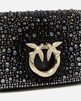 Micro Love Bag Click totalmente de strass PINKO Galleria -  | Pinko