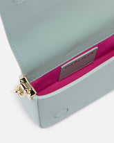 PINKO Galleria Micro Love Bag Click fully rhinestoned clutch in microfibre -  | Pinko
