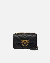 Borsa a tracolla piccola Love Bag in pelle effetto used -  | Pinko