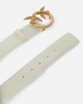 Cintura alta Love Birds in pelle 4cm -  | Pinko
