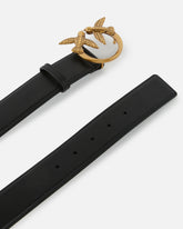 Cintura alta Love Birds in pelle 4cm -  | Pinko