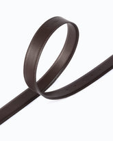 Ceinture en cuir de 3 cm avec boucle Love Birds - Marron | Pinko