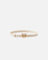 Love Birds thin leather belt 2cm -  | Pinko