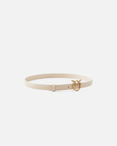 Love Birds thin leather belt 2cm -  | Pinko