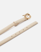 Love Birds thin leather belt 2cm -  | Pinko