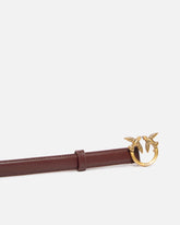 Cintura sottile Love Birds in pelle 2cm -  | Pinko