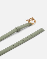 Love Birds thin leather belt 2cm -  | Pinko