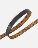 Cintura con stampa leopardata e fibbia Love Birds 2 cm -  | Pinko