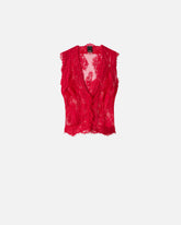 Weste aus floraler Valenciennes-Spitze -  | Pinko