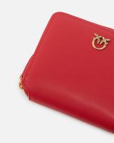 Portafoglio quadrato zip-around in pelle -  | Pinko