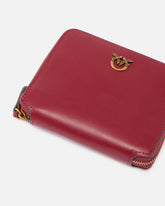 Square leather zip-around purse -  | Pinko