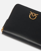 Portafoglio quadrato zip-around in pelle -  | Pinko