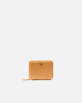 Portafoglio quadrato zip-around nappa trapuntata -  | Pinko