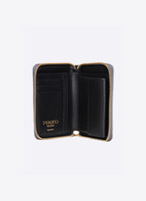 PINKO Galleria Portafoglio quadrato con chiusura a zip in pelle martellata effetto rettile -  | Pinko