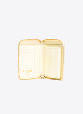 Portafoglio quadrato zip around cocco lucido PINKO Galleria -  | Pinko