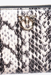 Cartera cuadrada con estampado de pitón bicolor PINKO Galleria -  | Pinko