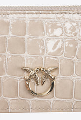 Tarjetero de cocodrilo brillante PINKO Galleria -  | Pinko
