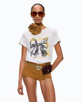 T-shirt stampa fiocco Too Chill To Conform