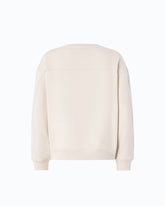 Bluza z biżuteryjnym logo Love Birds - Beżowy | Pinko