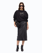 Felpa con logo Love Birds gioiello - Nero | Pinko