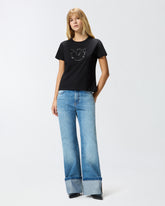 T-shirt logo Love Birds decorato -  | Pinko