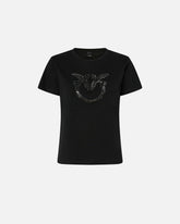 T-shirt logo Love Birds decorato -  | Pinko