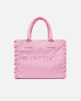 Borsa a mano media Beach Shopper in canvas riciclato -  | Pinko