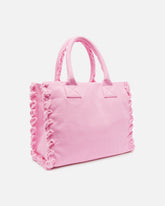 Borsa a mano media Beach Shopper in canvas riciclato -  | Pinko
