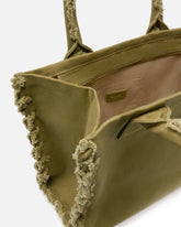 Borsa a mano media Beach Shopper in canvas riciclato -  | Pinko