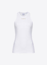 Ribbed top with logo -  | Pinko