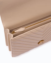 Bolso mediano bandolera Love Bag One Chevron - Beige | Pinko