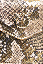 Tarjetero plano de reptil laminado PINKO Galleria -  | Pinko