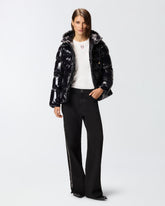 Piumino in crystal nylon con cappuccio -  | Pinko