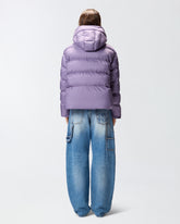 Piumino con cappuccio in tela tecnica -  | Pinko